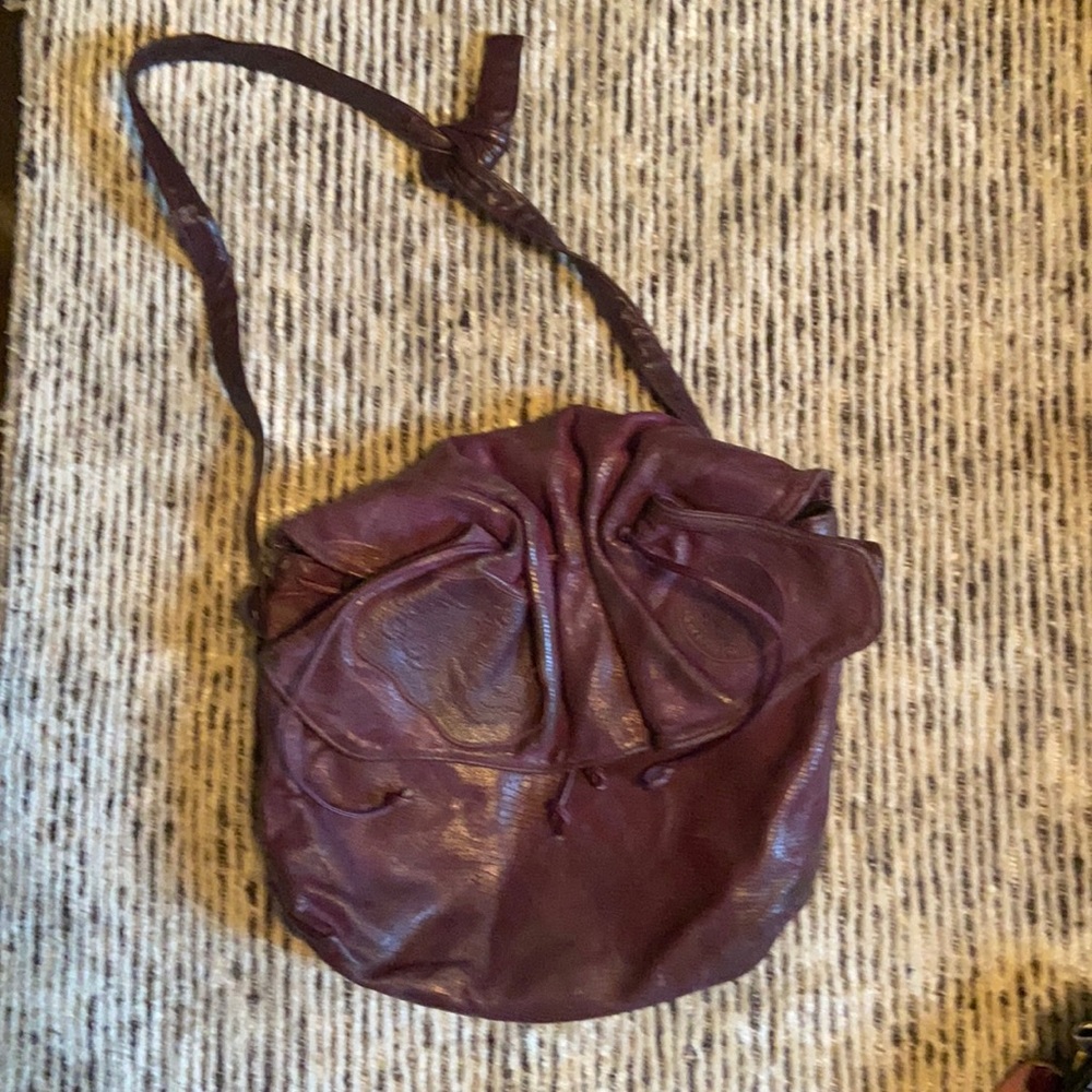 Vintage Carlos Falchi crossbody leather bag